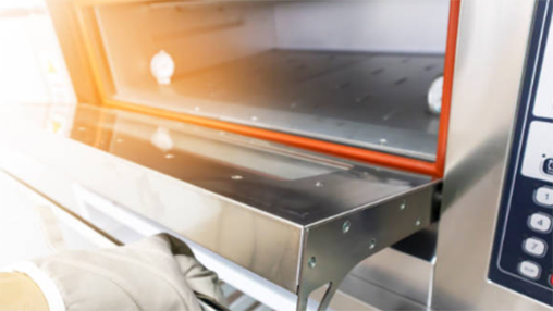 Commercial oven door gasket inspection